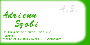 adrienn szobi business card